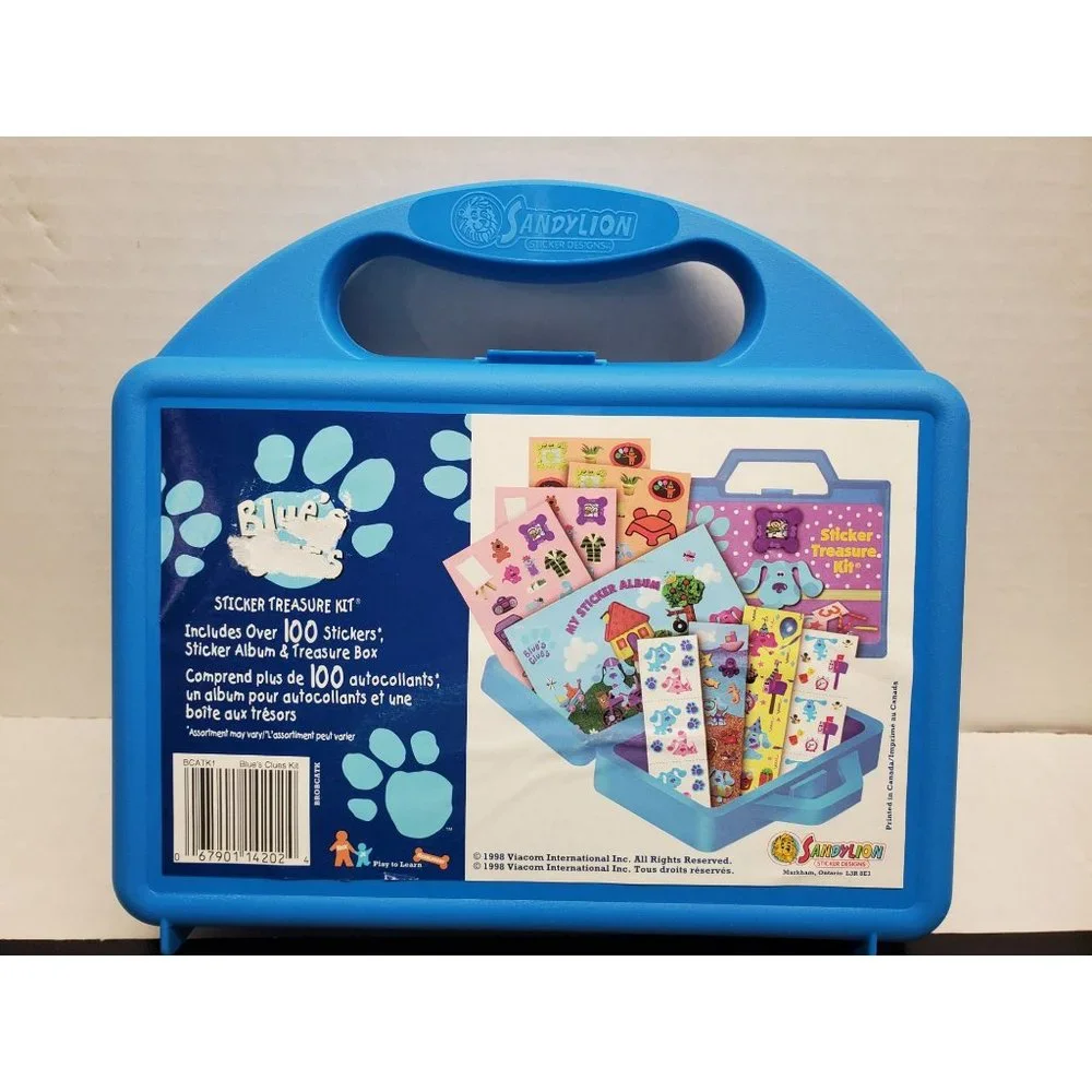 Original Viacom Nickelodeon‎ Blue's Clues Sticker Treasure Kit - Unused - CIB